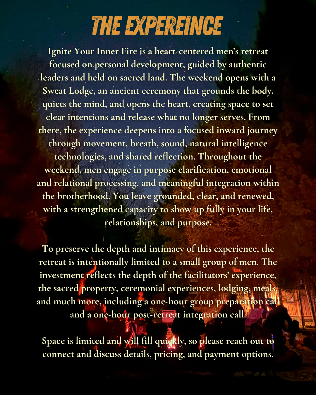 The Experience - about the retreat